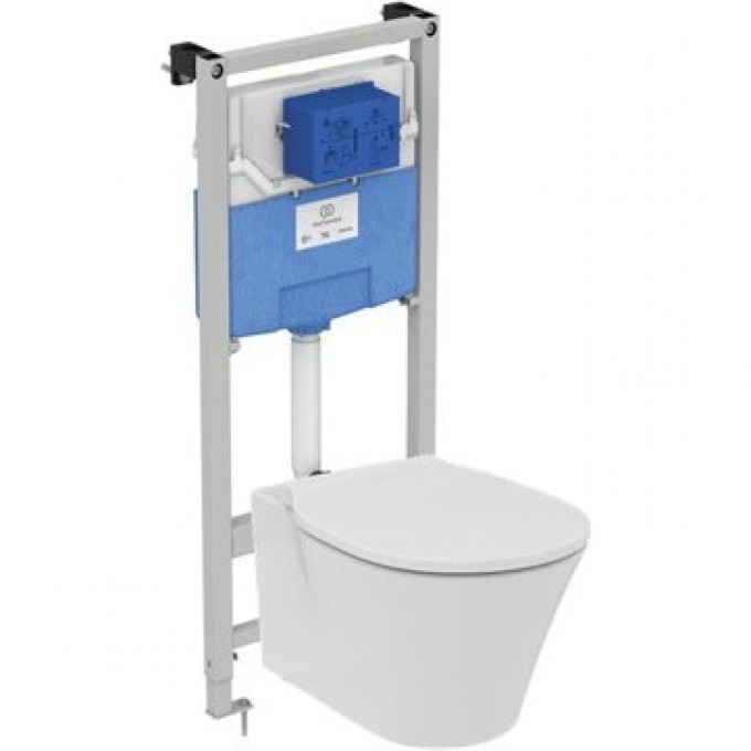 Комплект IDEAL STANDARD: Рама R020467+Унитаз CONNECT AIR RIMLESS K819501 сиденье и крышкой м/л K819501PA15 Комплект IDEAL STANDARD: Рама R020467+Унитаз CONNECT AIR RIMLESS K819501 сиденье и крышкой м/л K819501PA15